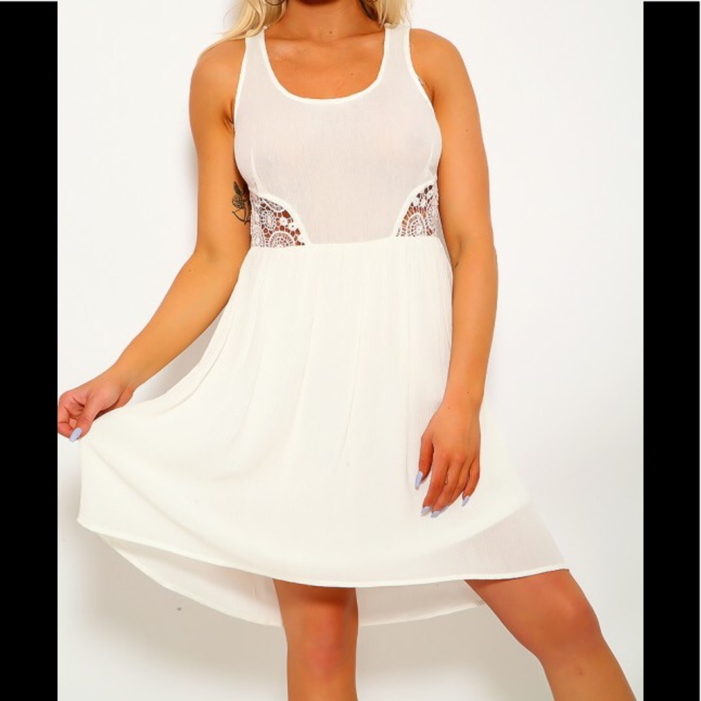 Sexy Crochet cut out dress